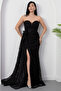 Strapless Neckline Stoned Rose Detail Lace Dress Ecr5859 - 6
