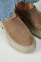 Bianca Women's Leather Genuine Leather Flat Sabo Mink Slippers - 3