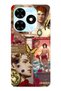 Himeros Patterned Transparent Phone Case Compatible with Tecno Spark 20 / 20C