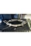 Silver Oval Mirrored Metal Decorative Tray 71X40Cm