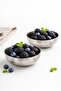 2-Piece Stainless Steel Tableware Presentation Snack Bowl Breakfast Stainless Steel Bowl - 2