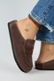 Ziva 2 Women's Genuine Leather Loafer Sabo Brown Slippers - 5