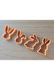 4-Piece Easter Cookie Mold Set – Rabbit and Spring Themed Dough Cutter Cookie Cutter - 3