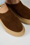 Bianca Women's Leather Genuine Leather Flat Sabo Tan Slippers - 3