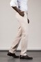 Regular Fit Cotton Textured Classic Summer Gabardine Trousers - 3