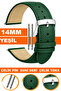 Printed Model Leather Watch Band Strap Compatible with 14mm Watches Al11Imp-14Mm