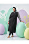 Plus Size High Neck Parachute Fabric Long Zipper down Underwear with Six Lycra Inner Lining Double Boned Women's - 3