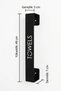 Black Metal Bathroom Towel Holder Decorative Towel Organizer Strong Adhesive Rustproof Practical Hanger - 6