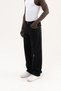 Men's Studs Embellished Baggy Jean Trousers Black - 2