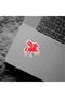 Flying Red Pegasus Horse Sticker - 3