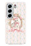 Tecno Camon 40 Pro 5g Compatible Pink Bow Cat Pattern Transparent Phone Case