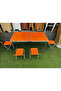Foldable Aluminum Camping Table Set of 4 Stools