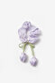 Girl's Rubber Buckle with Lilac Tulip Figure