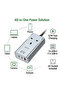 67W GaN Premium AC Socket UK Plug, Multi-Port Charger with 2 USB-C PD, USB-A QC, 2200W AC Outlet - 2