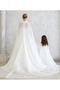 Adult+Kids White Kaftan Bindallı Cape over Dress - 6