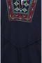 Şile Long Sleeve Dress 6550-02 Navy Blue - 4