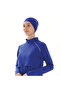 Plus Size High Neck Half Zipper Midi Hand-Tied Narrow Leg Lycra Double Boned Hijab Swimsuit - 7