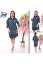 Women's Leopard-Detail Stone Printed Denim Mini Dress - 2