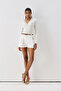 Ss6154 Belted Shorts with Pocket Detail