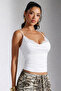 Lace Collar Detailed Strappy Degaje Blouse - 3