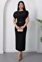 Crew Neck Flounce Sleeve Dress Dks3004 - 3