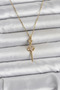 316L Steel Chain Gold Color Sword Model Women's Necklace