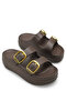 Brenphira Women's Slippers 001220 Brown - 3