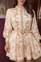 Stylish Linen Dress with Belt Detail - 3