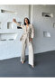 Women's Embroidered Waist-Tie Kimono Pants Stylish Set - 2
