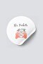 Adhesive Sticker, Round Label Diameter 4 Cm, Glossy Finish'Love Is in This Package', 70 Pieces - 2