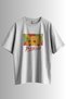 Pikachu Pikasso Printed Unisex Oversize 24/1 100% Cotton T-Shirt