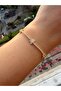 Gold Star Thin Waterway Star Women's Bracelet Non-Tarnishing 19 cm Adjustable - 3