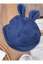 Safari Hat with Booties, Eared Teddy Bear Printed Badili Summer 4-Piece Salopet Baby Boy Set - 3