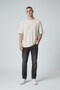 Metropoli̇tan 717 Stone Men's O-Neck Oversized Short Sleeve T-Shirt - 8
