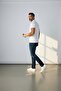 Metropoli̇tan 6505 White Men's Polo Collar Short Sleeve T-Shirt - 2