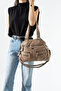 571 Imported Washed Leather 10-Compartment Full Zipper Waterproof Crossbody and Shoulder Bag (Width 33cm Length 25.5cm) - 3
