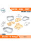 Truck - Car - Rocket 75mm |   Cookies - Sugar Dough - Play Dough Mold Set - 5