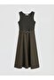 Nevavm Belted Waist-Slit Dress - 5
