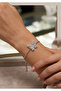 316L Silver Color Elevator Chain Butterfly Zircon Stone Adjustable Stainless Steel Bracelet