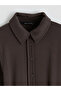 Original Modal Blended Belted Shirt Dress - 6