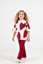 4-5-6-7-8 Years Old Girls' Heart Printed Set - 4