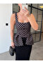 Bitter Brown Square Collar Polka Dot Blouse - 5081 - 2