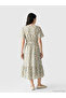 Nevavm V-Neck Floral Dress with a Difference - 3