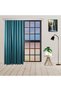 Battery-Free Single-Wing Petrol Blue Color Island Background Curtain, Background Curtain with Bird Gift
