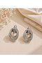 Zr Model Multiple Hoop Earrings with Gold and Silver Options – Trendy Modern Design Stylish Women's Earrings