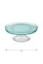Lcw Home Turquoise Decorative Glass Stand Presentation Bowl 16 cm - 4