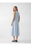 Esvab • Modern & Distinctive Zero Roba Collar Linen Blend Dress - 5