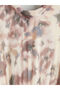 Nevavm High Collar Patterned Layered Dress with a Difference - 7