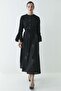 Ruffled Sleeve Stone Skirt Set