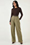 Wide Leg High Waist Belted Trousers Pants 6923807 - 5